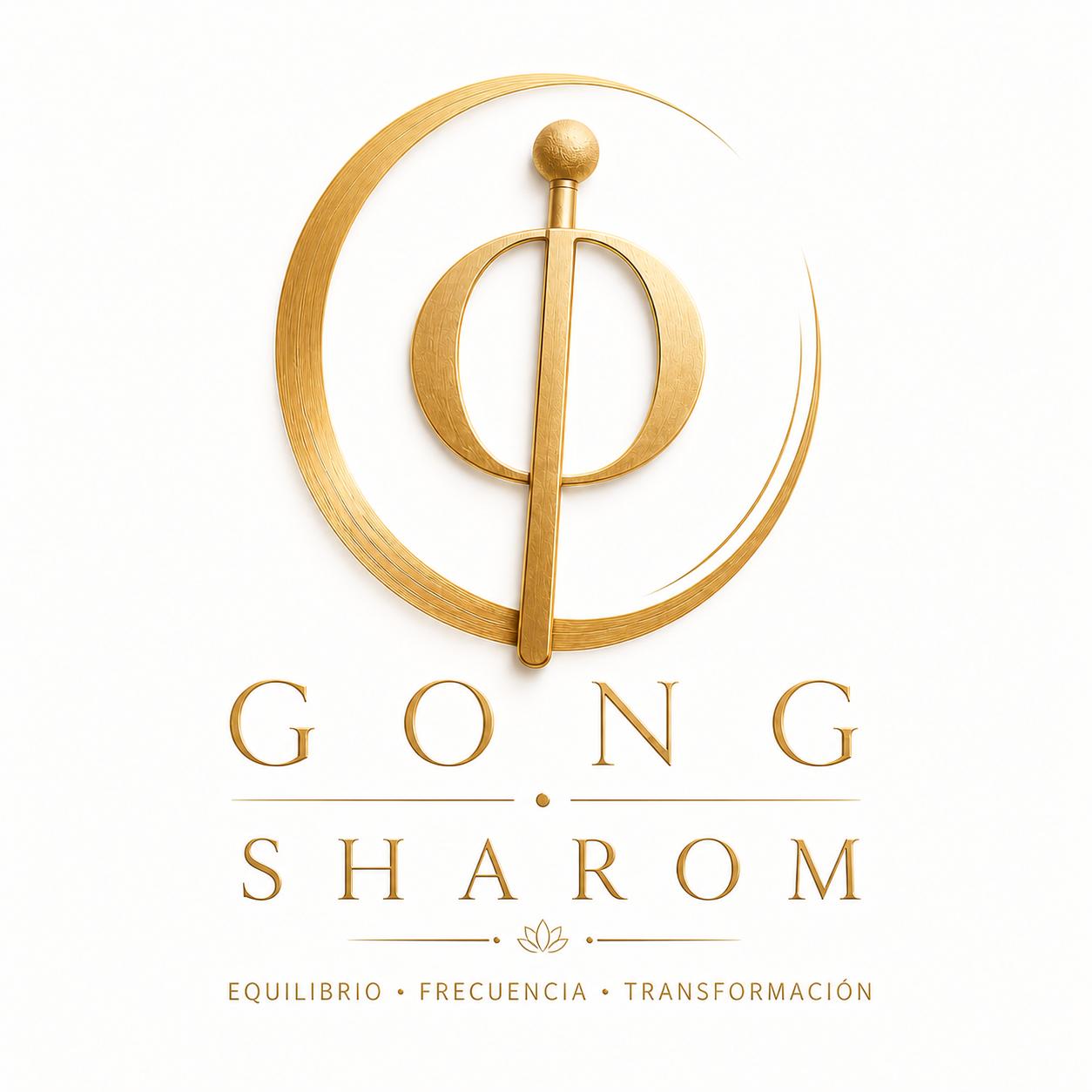 Logo original Gong Sharom. Equilibrio, Frecuencia, Transformación.
